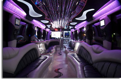limo bus interior