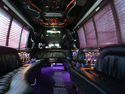 limo bus interior